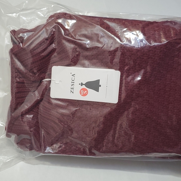 Zesica turtleneck batwing chunky knitted pullover - Picture 2 of 2